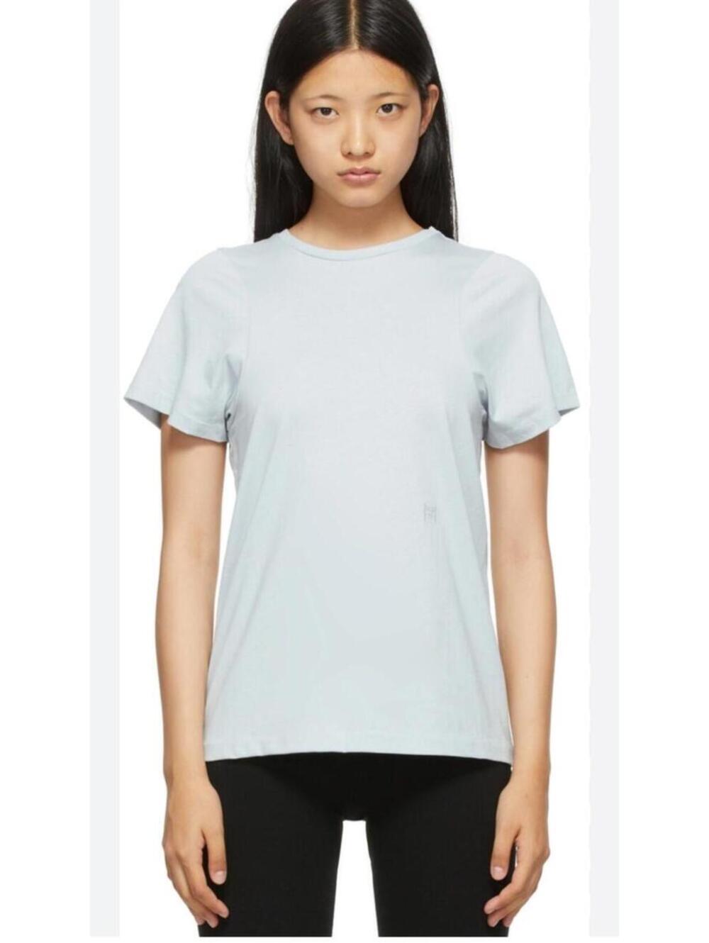 Totême Blue Cotton Curved Seam T-Shirt small excellent condition